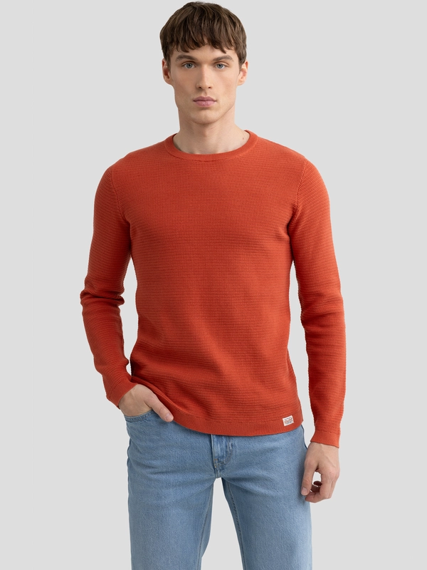 Sweter męski bawełniany pomarańczowy Neilon 704