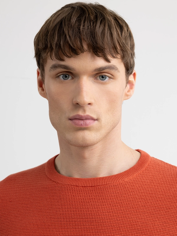 Sweter męski bawełniany pomarańczowy Neilon 704