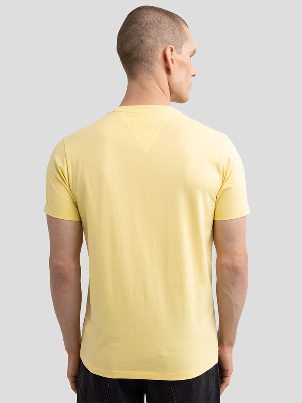 Koszulka męska z kieszonką żółta Carbon 200