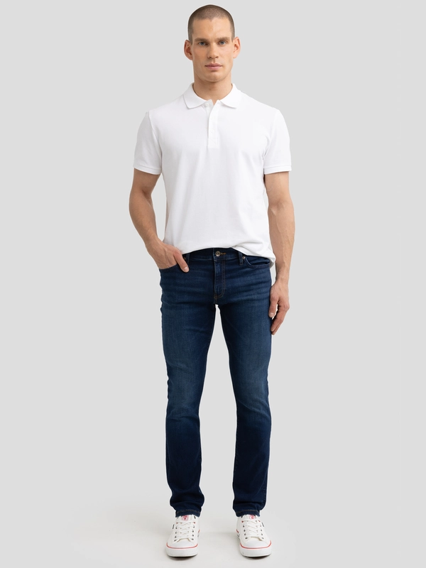 Jeansy męskie skinny niebieskie Deric 579