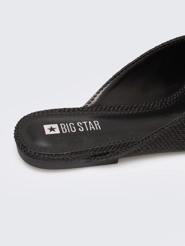 Klapki damskie eleganckie czarne RR274210 906