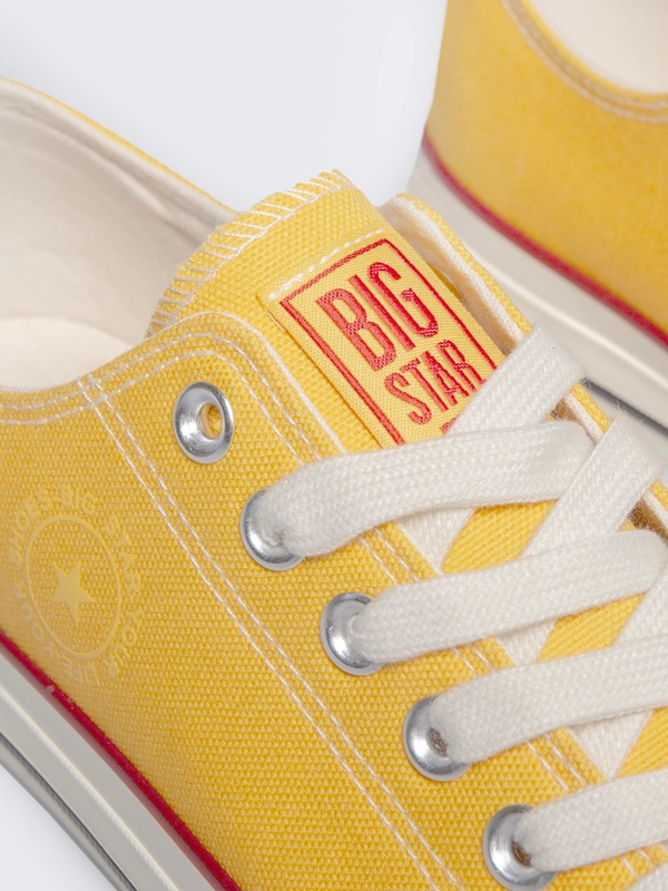 Trampki damskie niskie żółte  RR274642 201