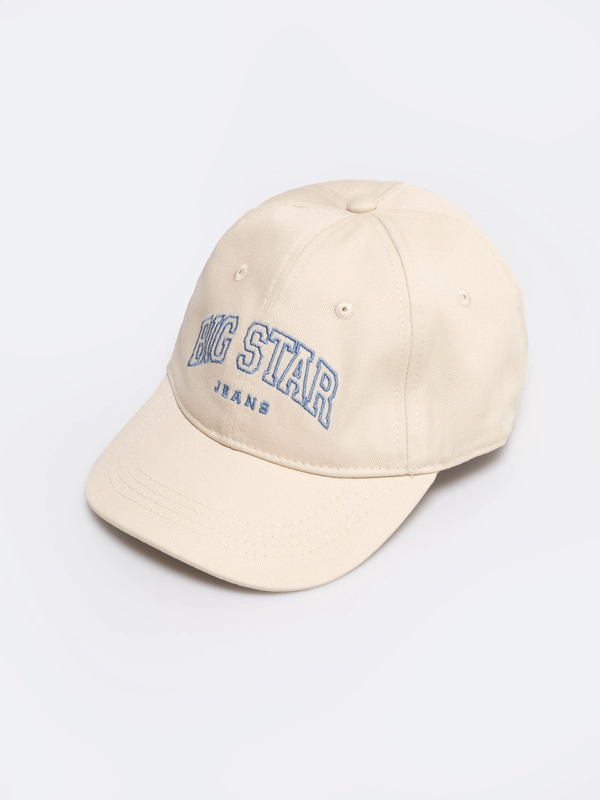 Czapka z daszkiem dziecięca kremowa Rubito 102