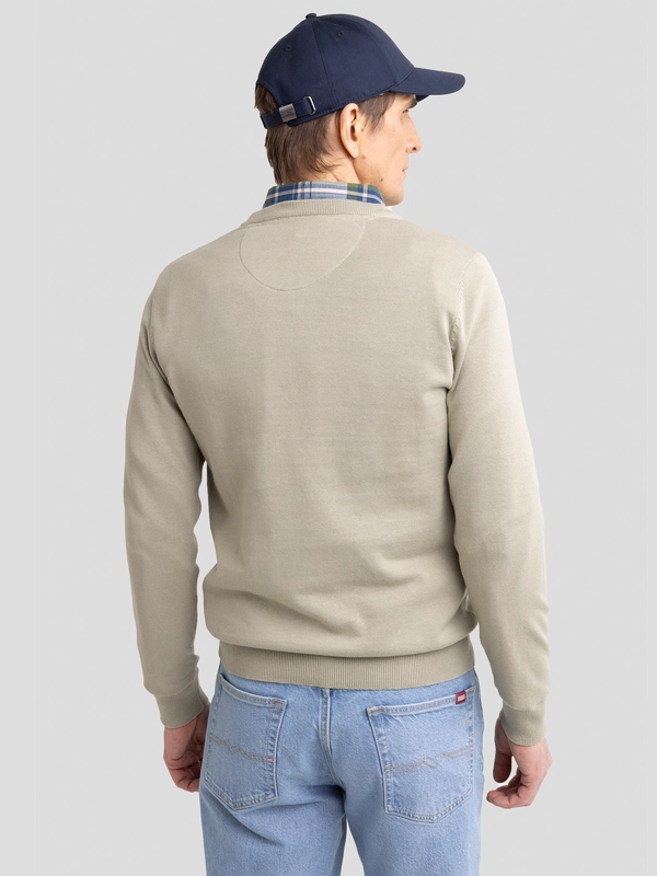 Sweter męski bawełniany pistacjowy Basilian 300