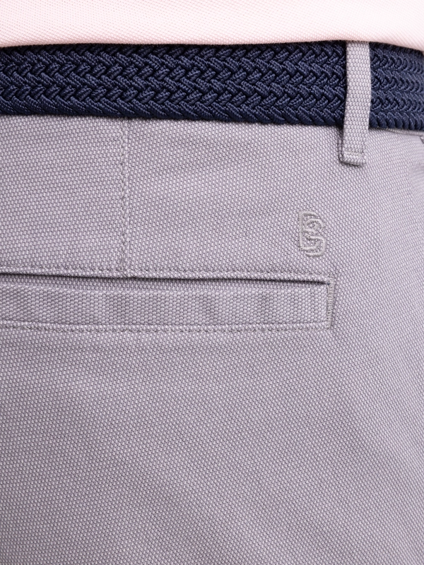 Spodnie męskie chinosy w drobny wzorek jasnoszare Erhati 901