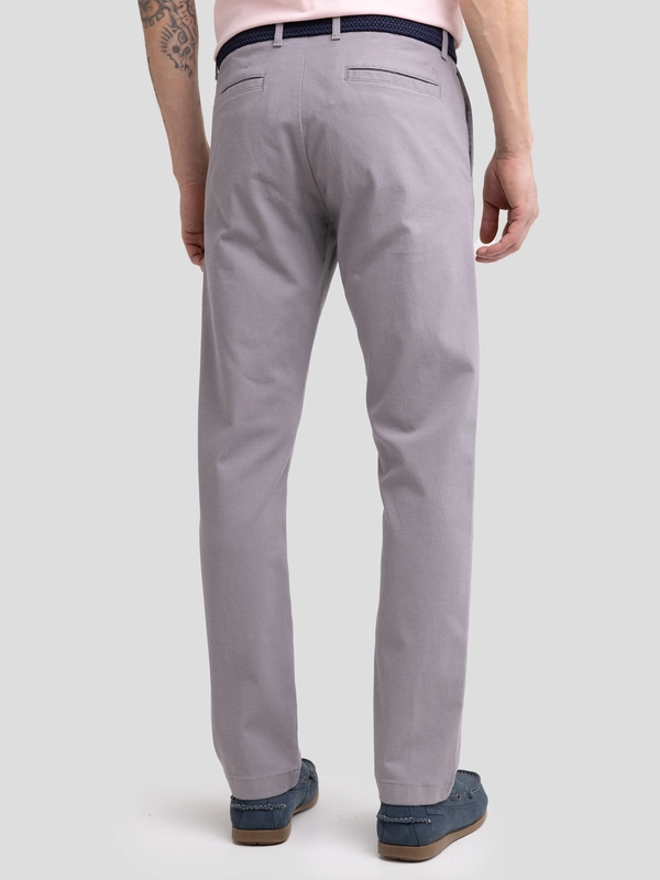 Spodnie męskie chinosy w drobny wzorek jasnoszare Erhati 901