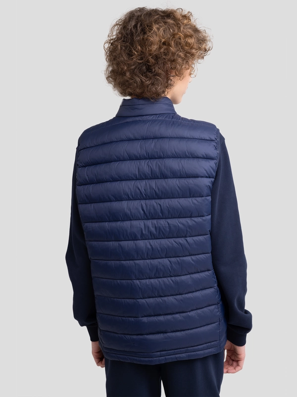 Kamizelka chłopięca pikowana granatowa Grimbo 403