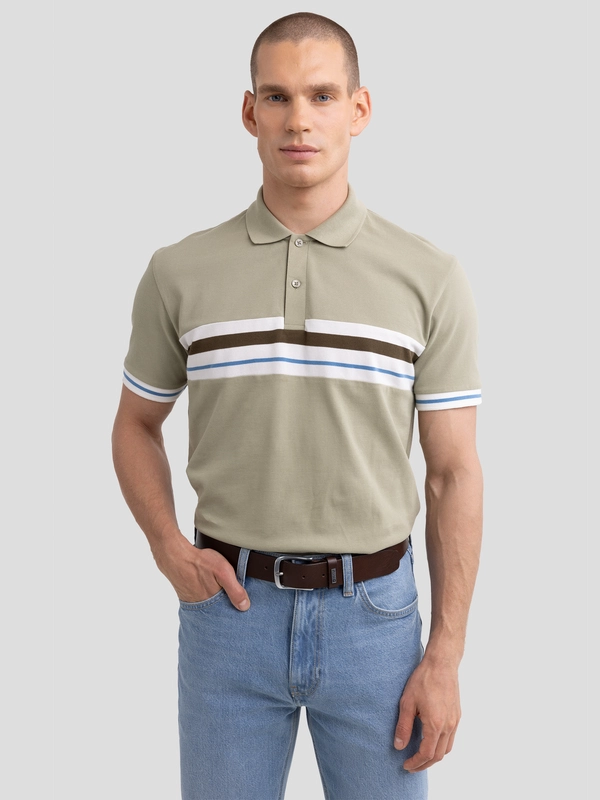 Koszulka męska polo pistacjowa Poloer 300