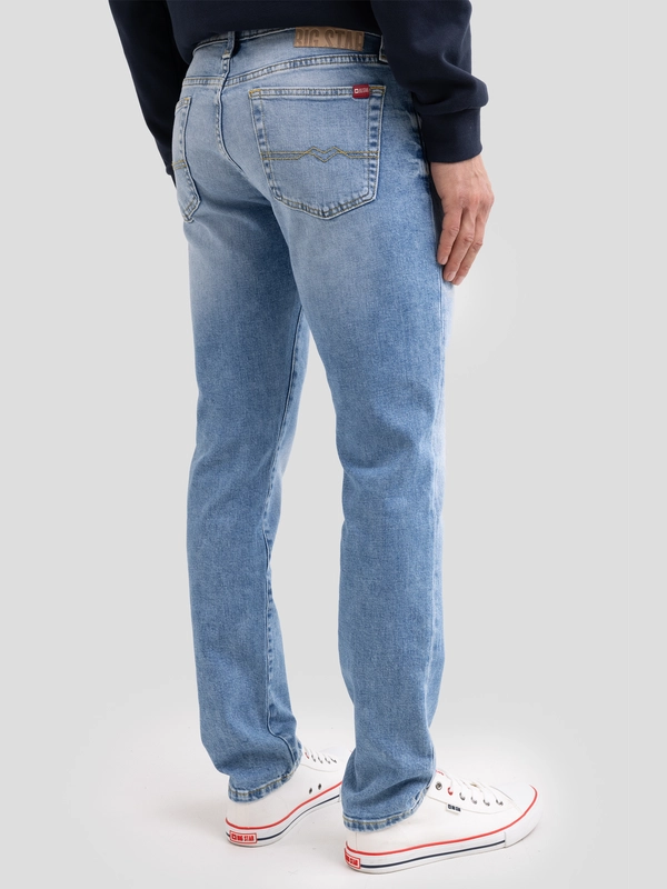 Jeansy męskie dopasowane jasnoniebieskie Terry Slim 252