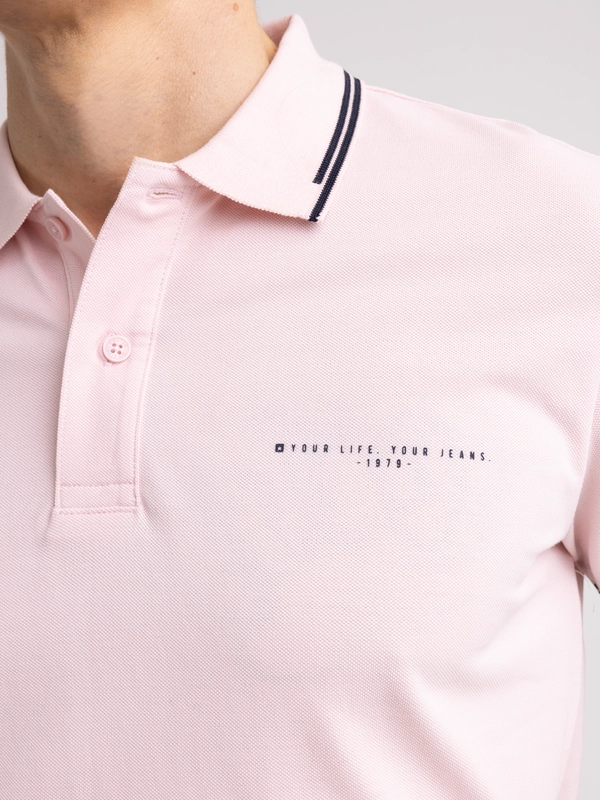 Koszulka męska polo różowa Wladym 600