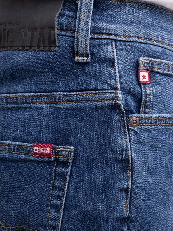 Jeansy męskie dopasowane niebieskie Martin 553