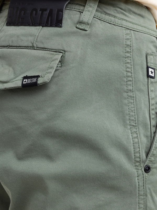 Szorty męskie z kieszeniami cargo khaki Morrise 303