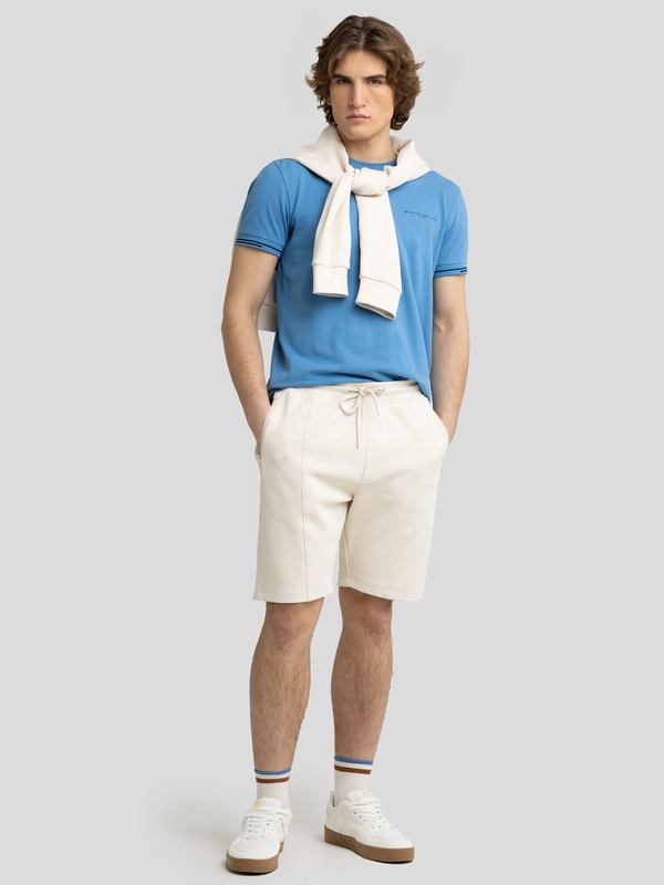 Koszulka męska bawełniana z logo BIG STAR niebieska Wlader 402