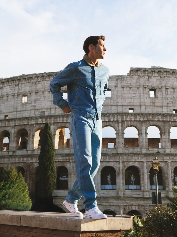 Kurtka męska jeansowa niebieska Nolan 177