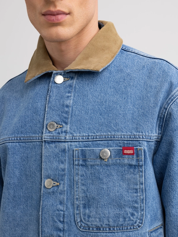 Kurtka męska jeansowa niebieska Nolan 177