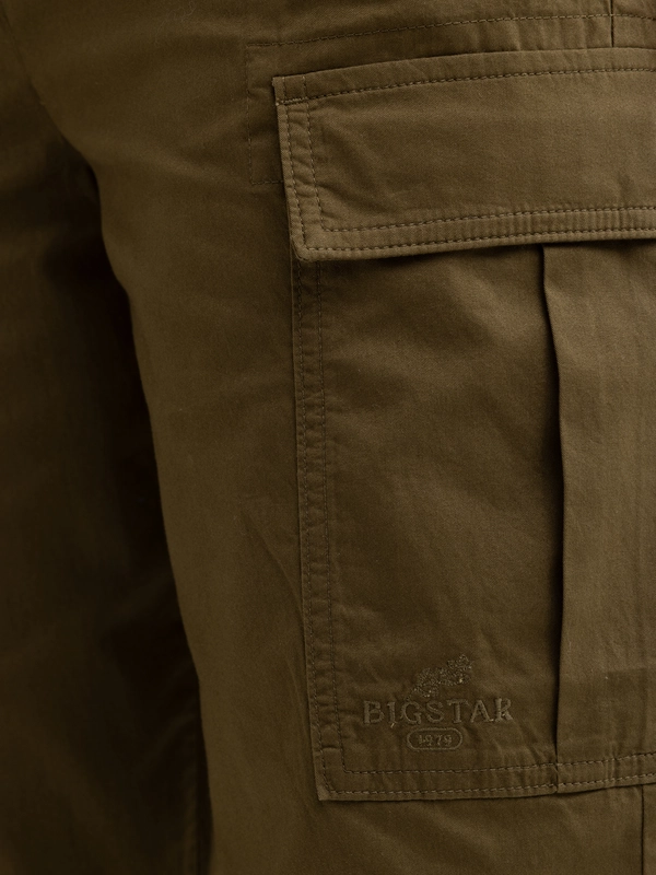 Spodnie damskie cargo z regulacją dołu nogawki khaki Katris 303