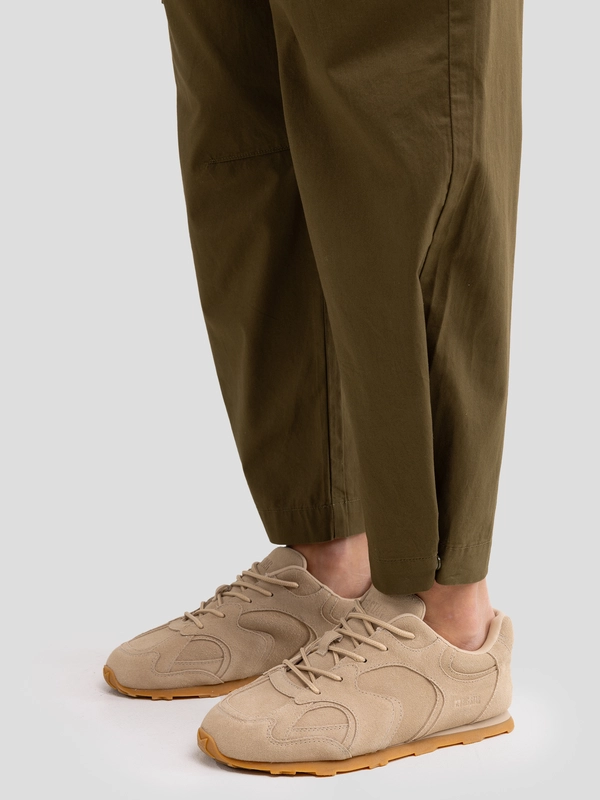Spodnie damskie cargo z regulacją dołu nogawki khaki Katris 303