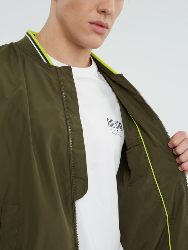 Kurtka męska typu bomber khaki Glabro 303
