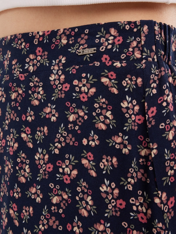 Spódnica damska midi z wiskozy z motywem kwiatowym Vendi 000