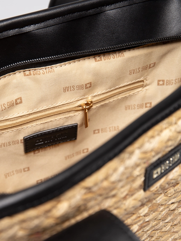 Torebka damska pleciona beżowa RR574234 801