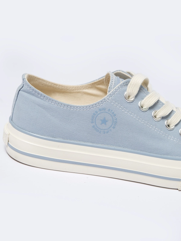 Trampki damskie niskie błękitne NN274273 400