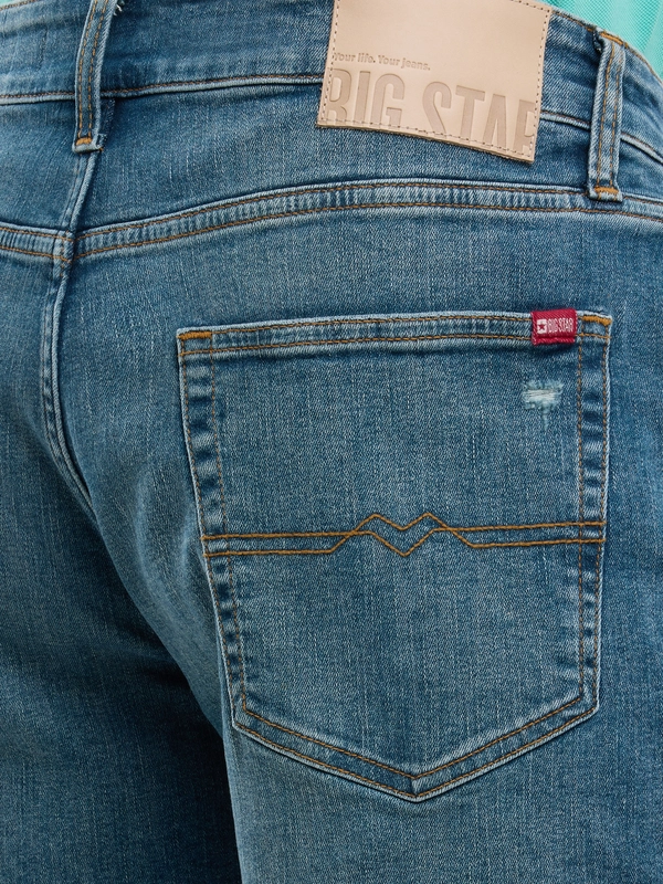 Szorty męskie jeansowe niebieskie Aden 496