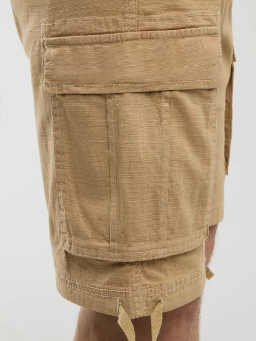 Szorty męskie z kieszeniami cargo beżowe Cargori 801