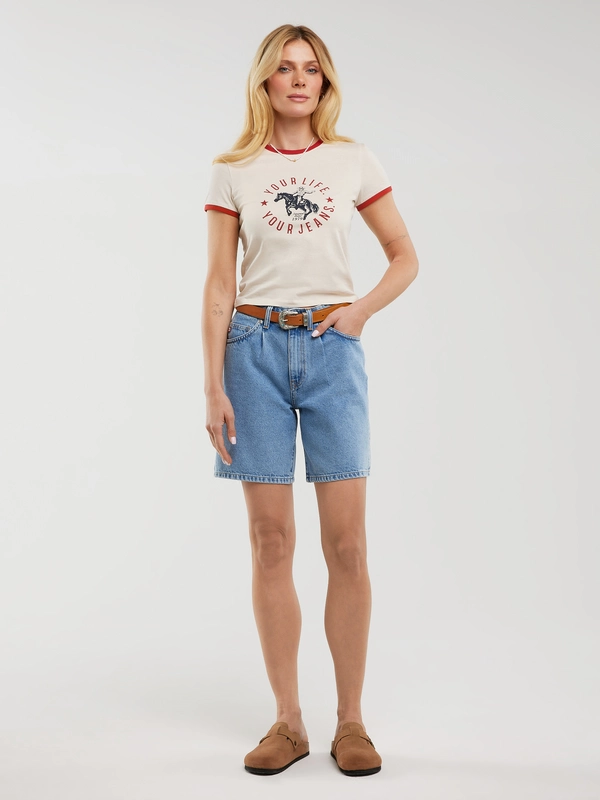 Szorty damskie jeansowe niebieskie Satoko 288