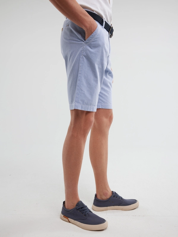 Szorty męskie bawełniane błękitne Gusto 401