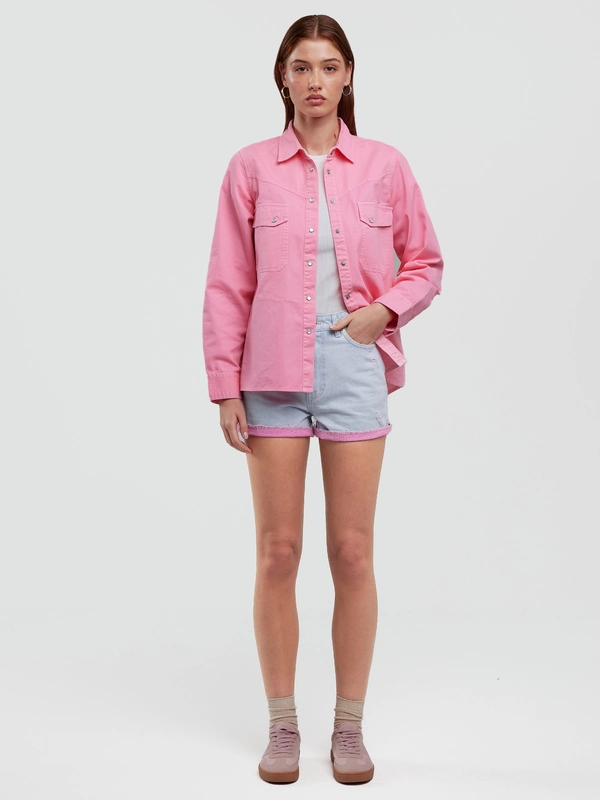 Szorty damskie jeansowe z kolekcji Authentic błękitne Authentic Girl 142