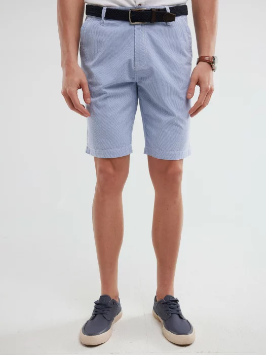 Szorty męskie bawełniane błękitne Gusto 401