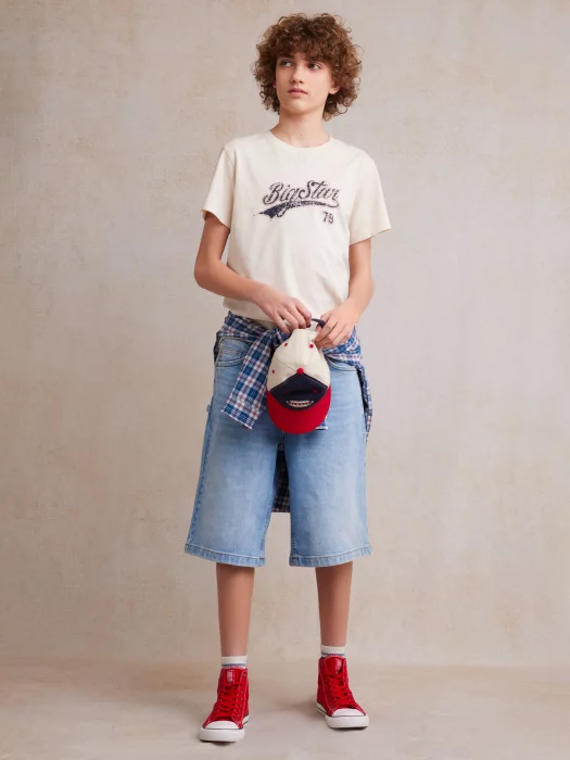 Szorty chłopięce jeansowe niebieskie Andys 143