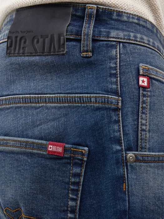 Szorty męskie jeansowe granatowe Conner 438