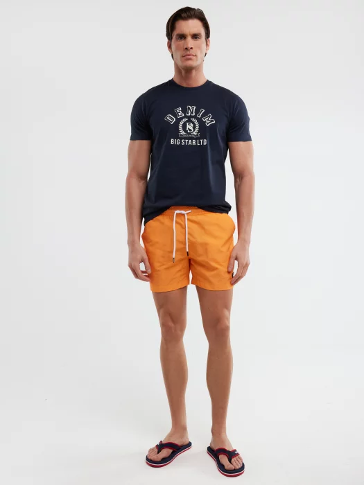 Szorty kąpielowe męskie pomarańczowe Rafansisos 701