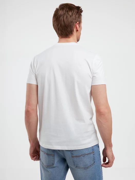 Koszulka męska z nadrukiem biała Lexor 100