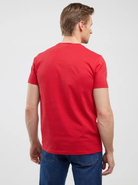 Koszulka męska z nadrukiem czerwona Lexor 603