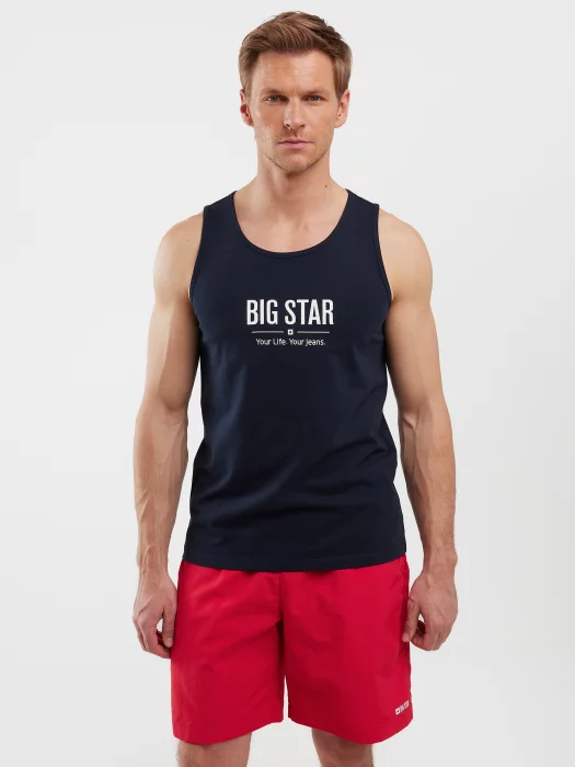 Koszulka męska bez rękawów granatowa Richard 403