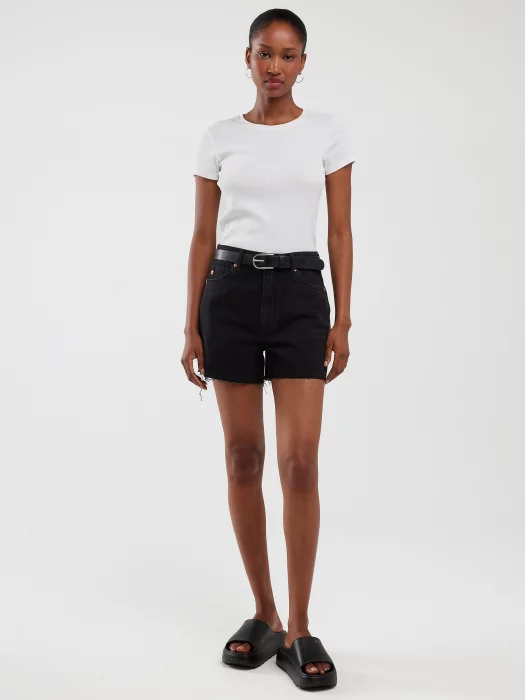 Szorty damskie jeansowe z kolekcji Authentic czarne Authentic Girl 937