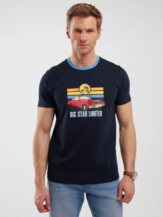 Koszulki i t-shirty męskie - koszulka męska z krótkim