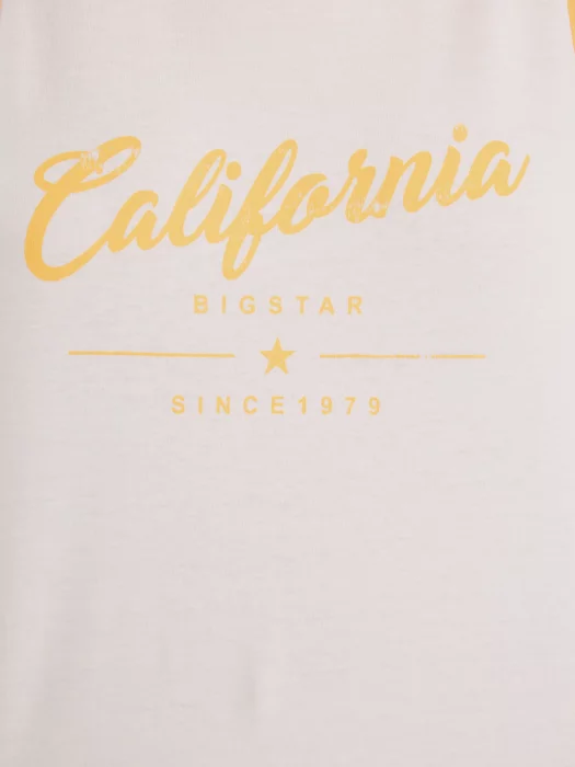 Koszulka damska na ramiączkach kremowa Witalina 102