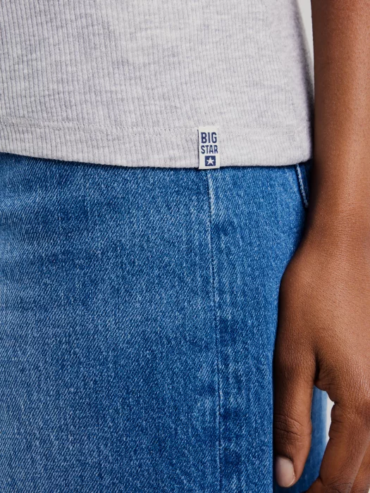 Koszulka damska na ramiączkach szara Alena 901