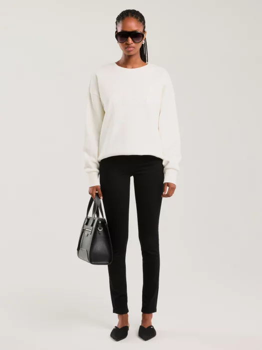 Bluza damska z aplikacją biała Oneidea 100