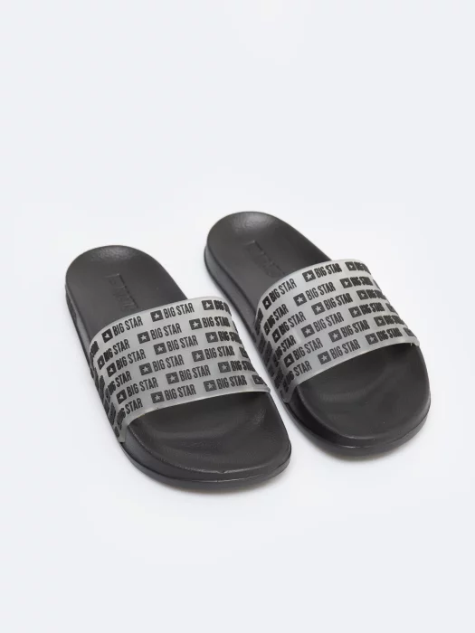 Klapki damskie plażowe czarne RR274A501 906