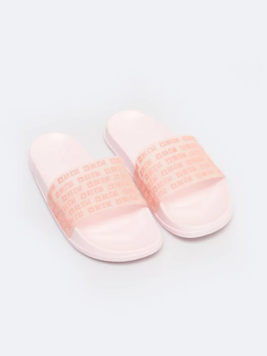 Klapki damskie plażowe różowe RR274A502 601