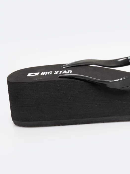 Japonki damskie na platformie czarne RR274A549 906