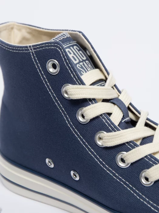 Trampki męskie wysokie niebieskie NN174527 401