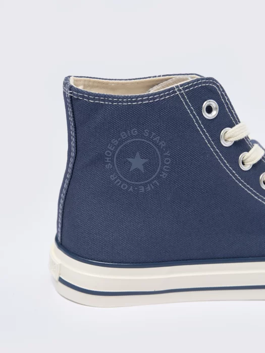 Trampki męskie wysokie niebieskie NN174527 401