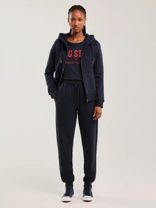 Koszulka damska o klasycznym kroju granatowa Brunona 403