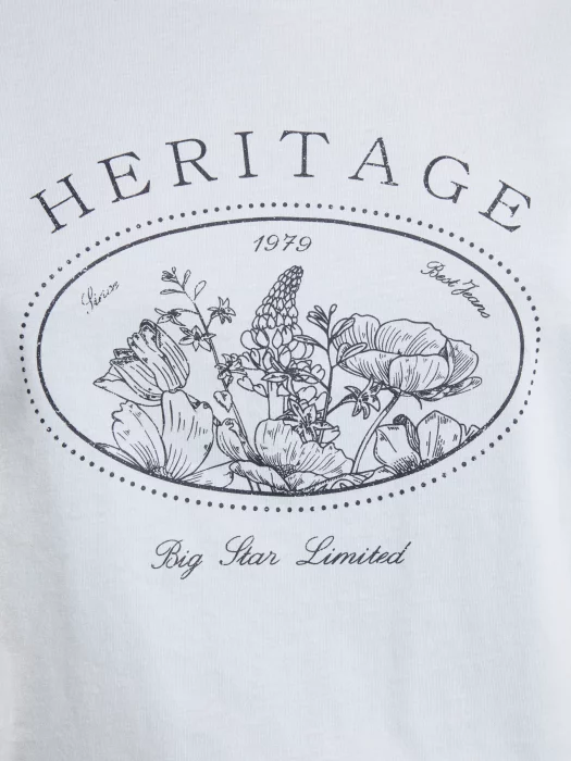 Koszulka damska z nadrukiem błękitna Alota 400