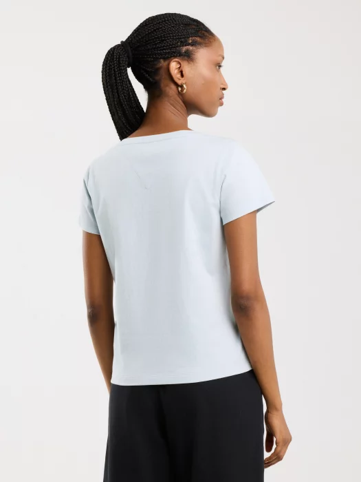 Koszulka damska z nadrukiem błękitna Alota 400